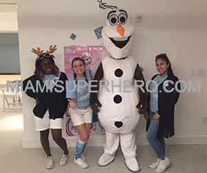 Snowman character for Christmas parties